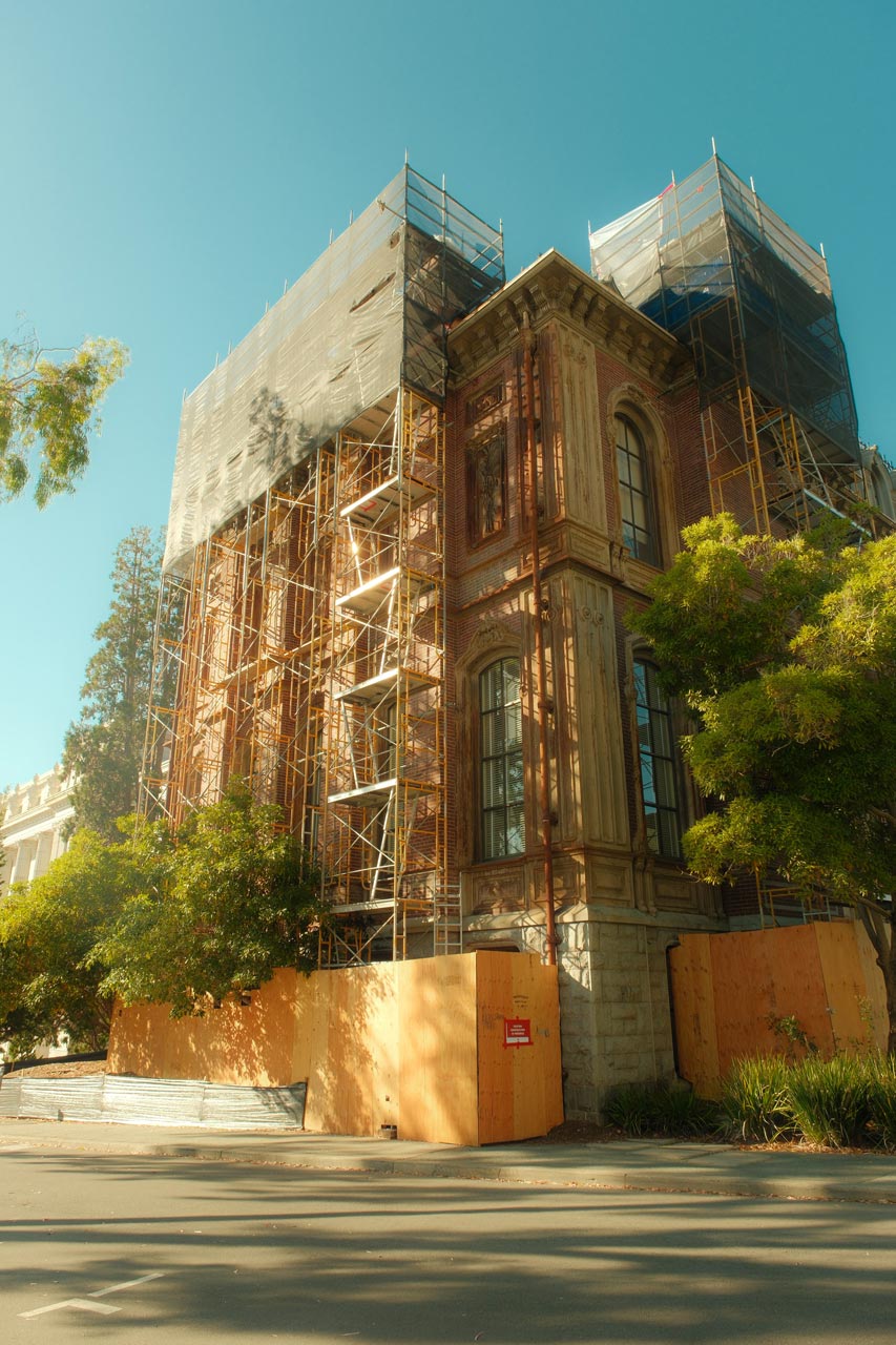 Edificio storico sottoposto a interventi di restauro